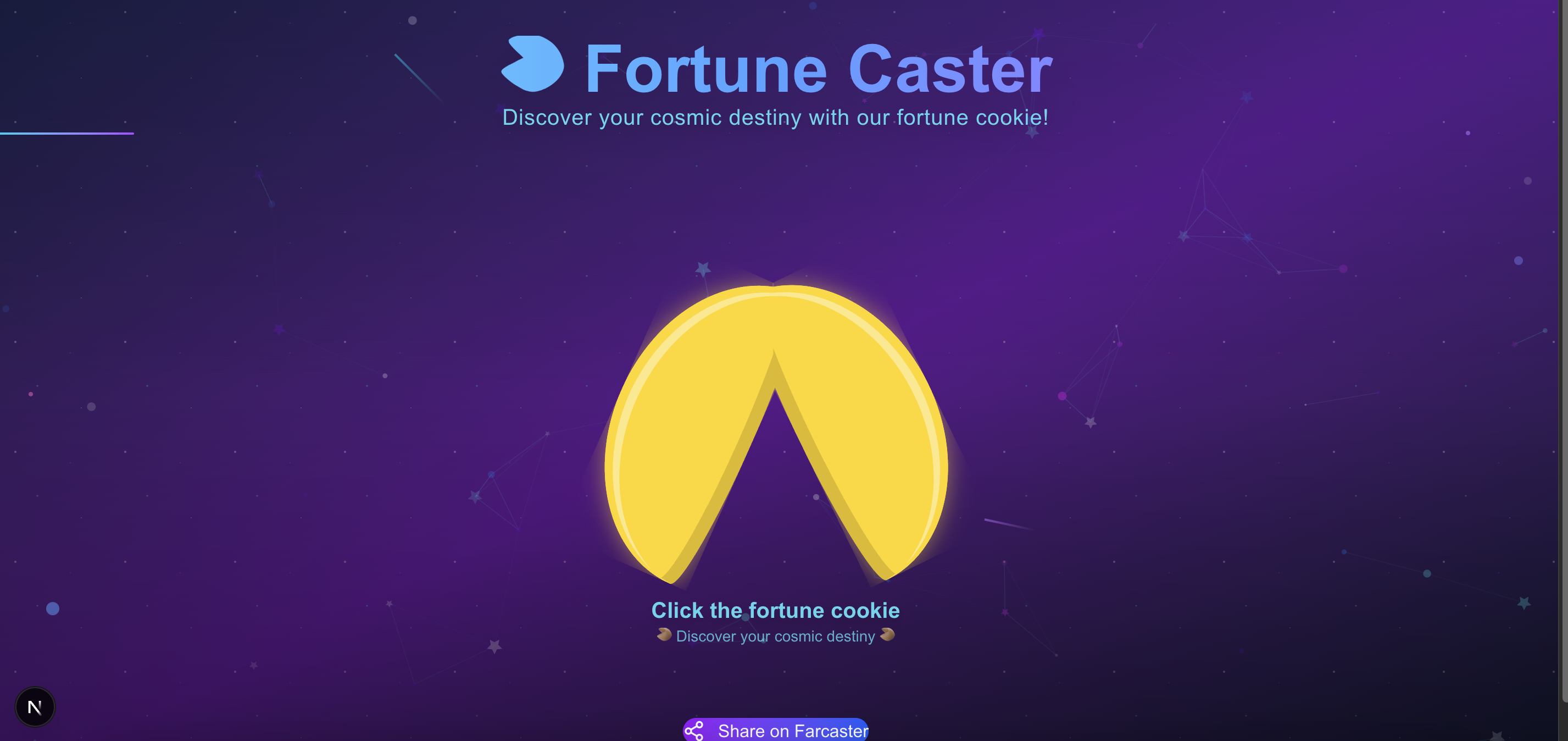Fortune Cookie Caster - Farcaster Mini Apps screenshot